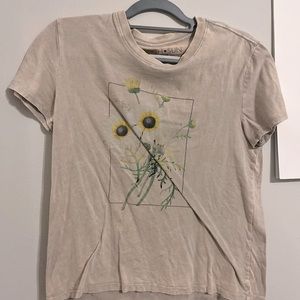 tan sunflower t-shirt